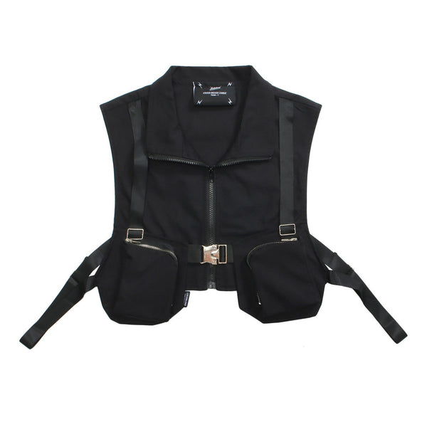 WLS Function Metal Zipper Buckle Vest