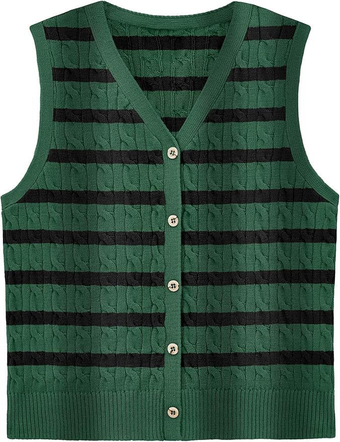 European And American Women's Fashion Sweater Vest Twisted Knitted Short