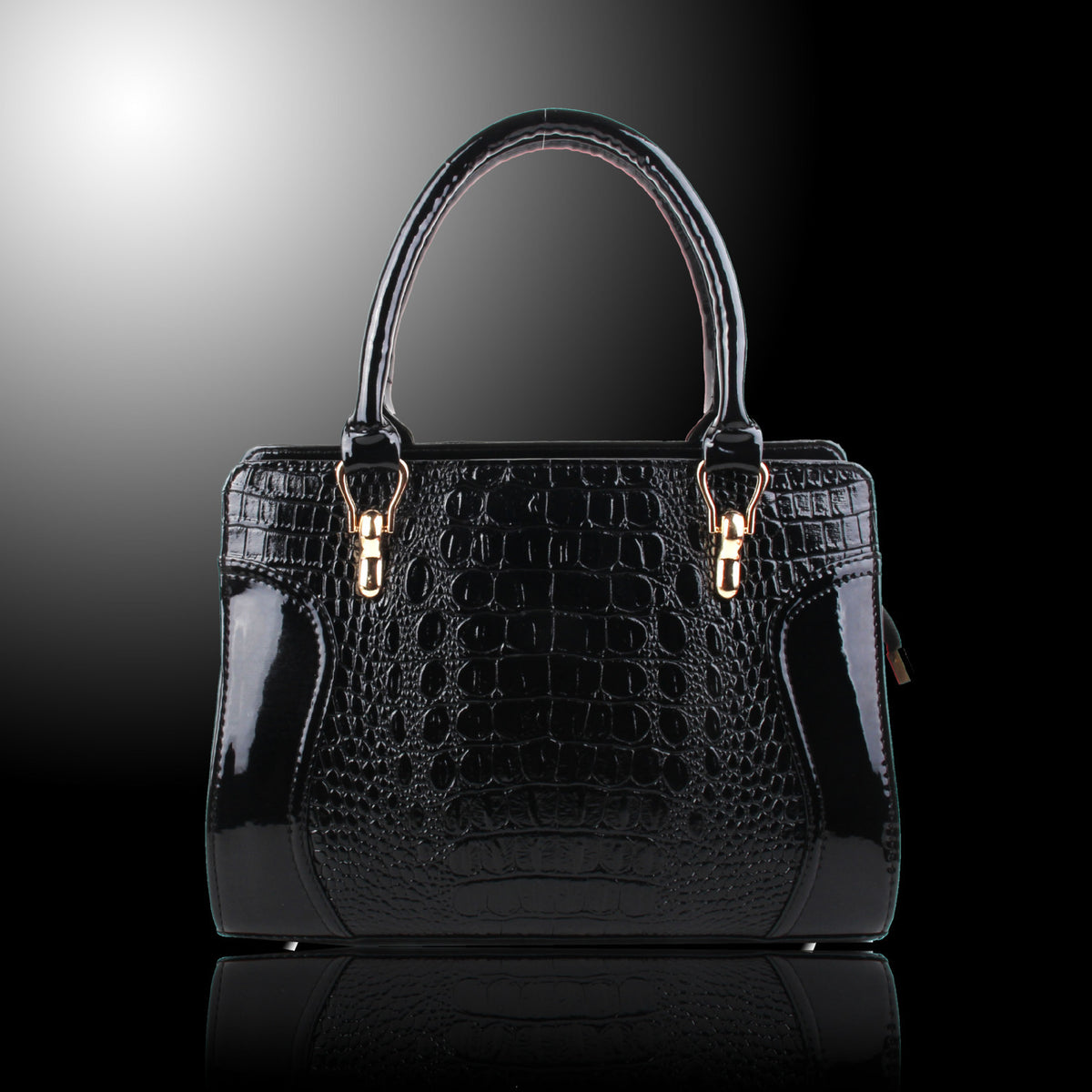 Factory Bag New Women"S Bag European And American Crocodile Skin Handbag Smiling Face Lady Bag Shoulder Bag Wholesale