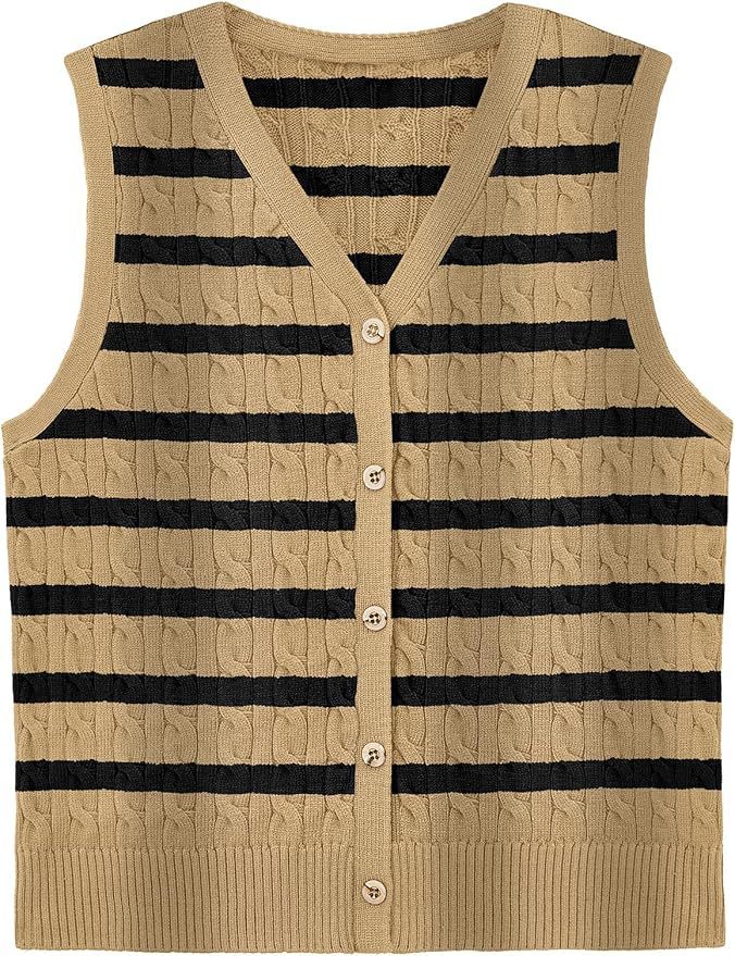 European And American Women's Fashion Sweater Vest Twisted Knitted Short