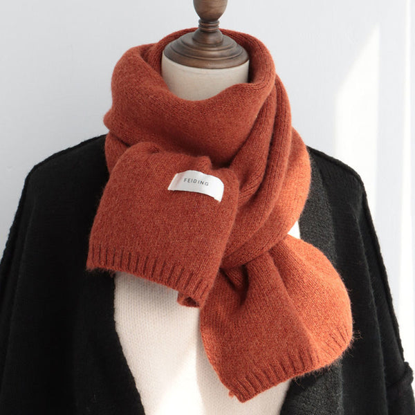 Solid Color Scarf Women's Autumn And Winter Warm