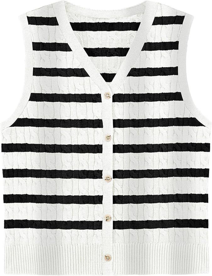 European And American Women's Fashion Sweater Vest Twisted Knitted Short