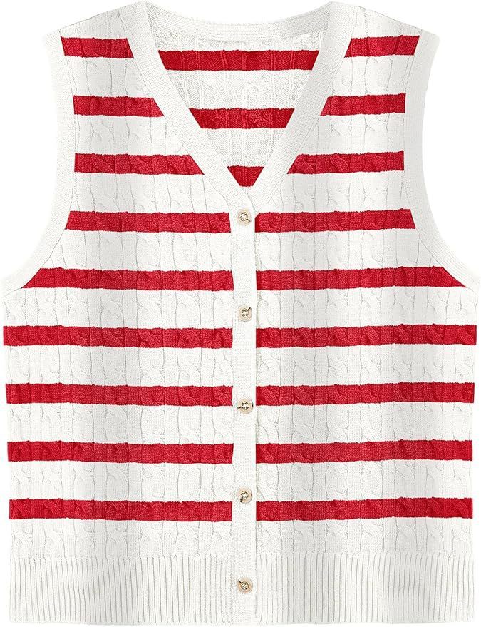 European And American Women's Fashion Sweater Vest Twisted Knitted Short