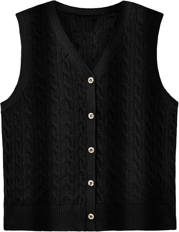 European And American Women's Fashion Sweater Vest Twisted Knitted Short