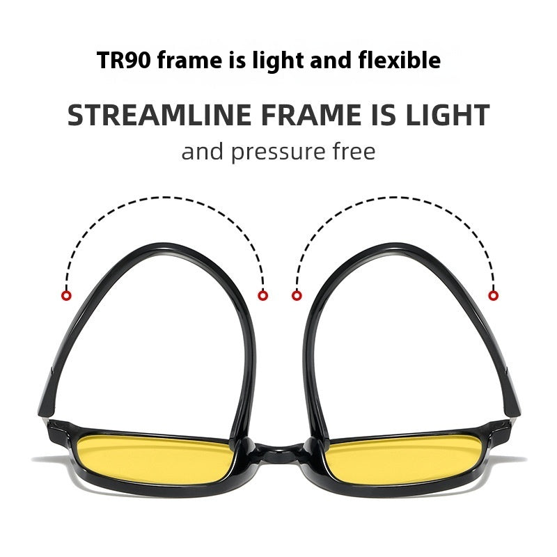 Ultralight Tr90 Night Vision Anti-blue Light Glasses Men And Women