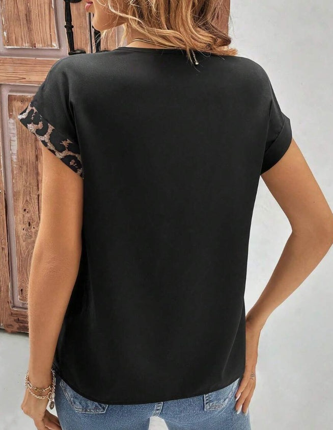 Chemise  Pour Femmes Col En V Avec  Et Manches Chauve-souris