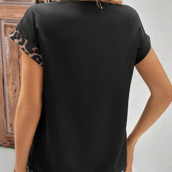 Chemise  Pour Femmes Col En V Avec  Et Manches Chauve-souris