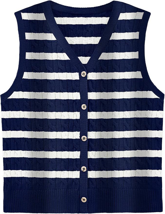 European And American Women's Fashion Sweater Vest Twisted Knitted Short