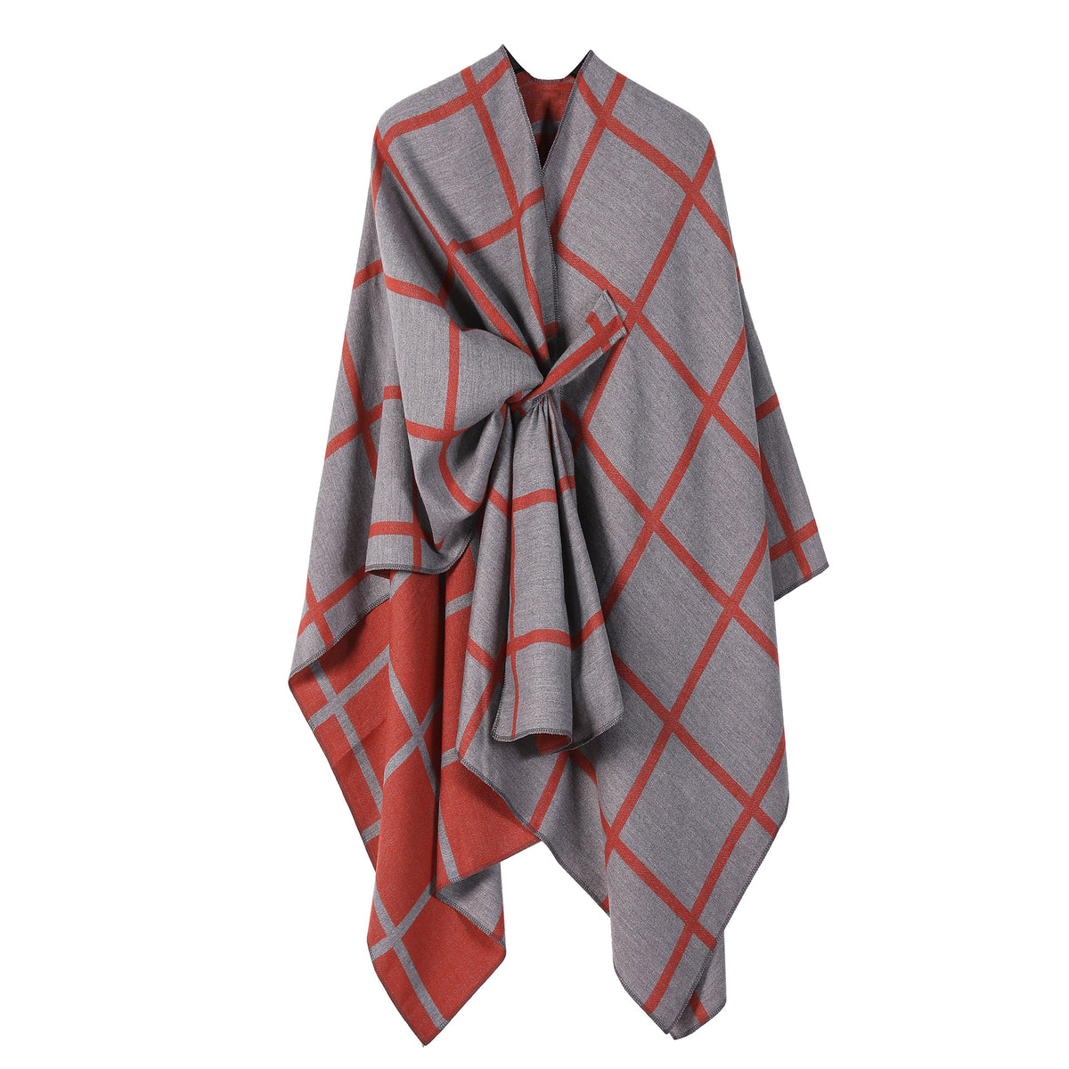 Women's Fashion Gingham Check Warm Scarf