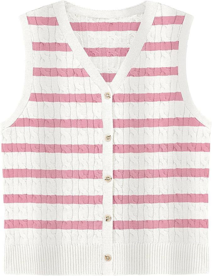 European And American Women's Fashion Sweater Vest Twisted Knitted Short