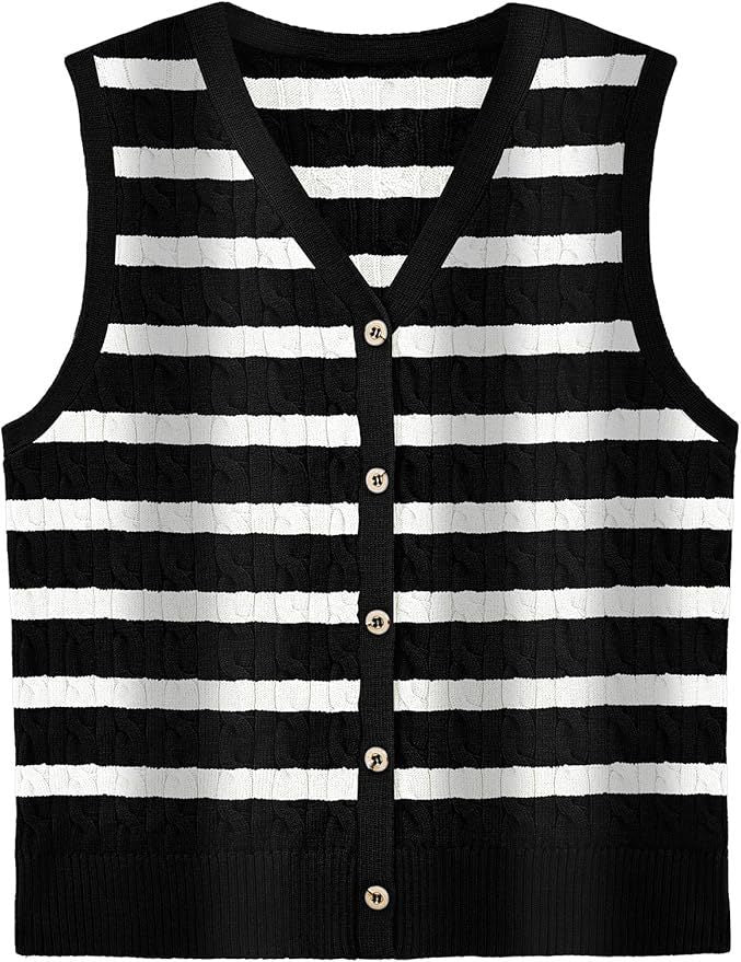 European And American Women's Fashion Sweater Vest Twisted Knitted Short